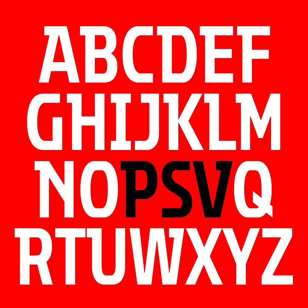 Ejemplo de fuente PSV Condensed Bold