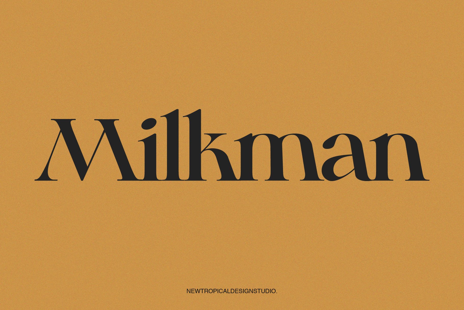 Ejemplo de fuente Milkman