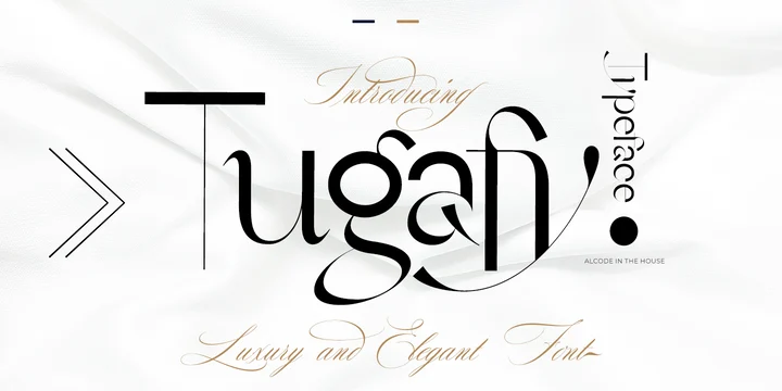 Ejemplo de fuente Tugafy Regular