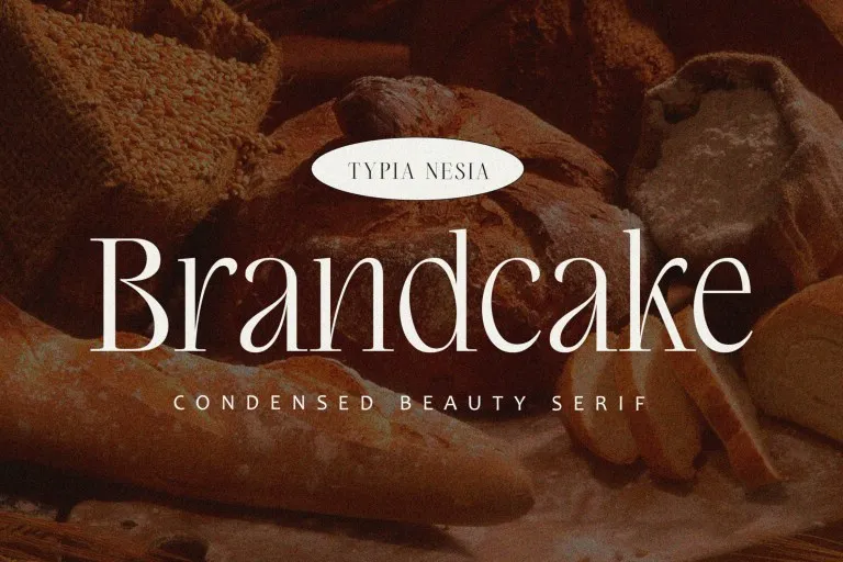 Ejemplo de fuente Brandcake Regular
