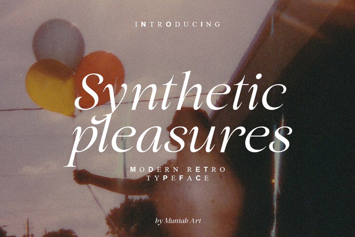 Ejemplo de fuente Synthetic Pleasures