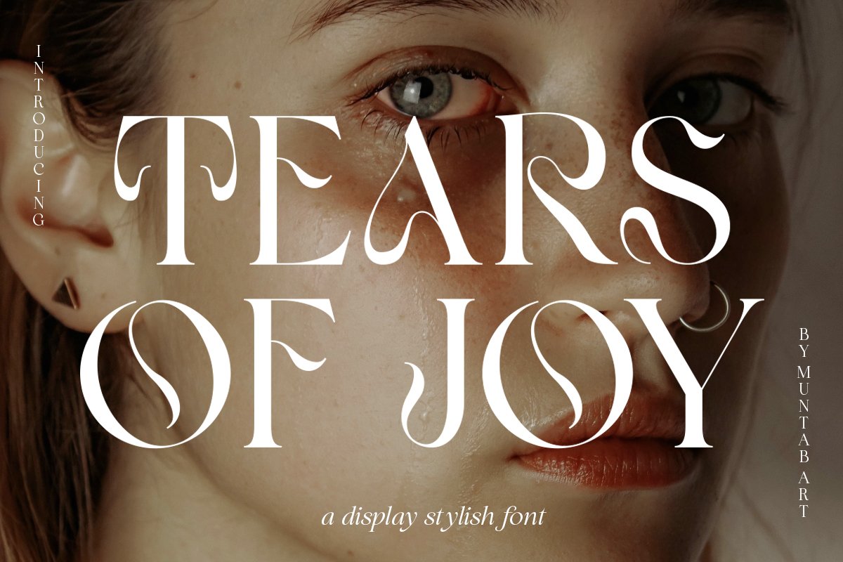 Ejemplo de fuente Tears Of Joy Regular