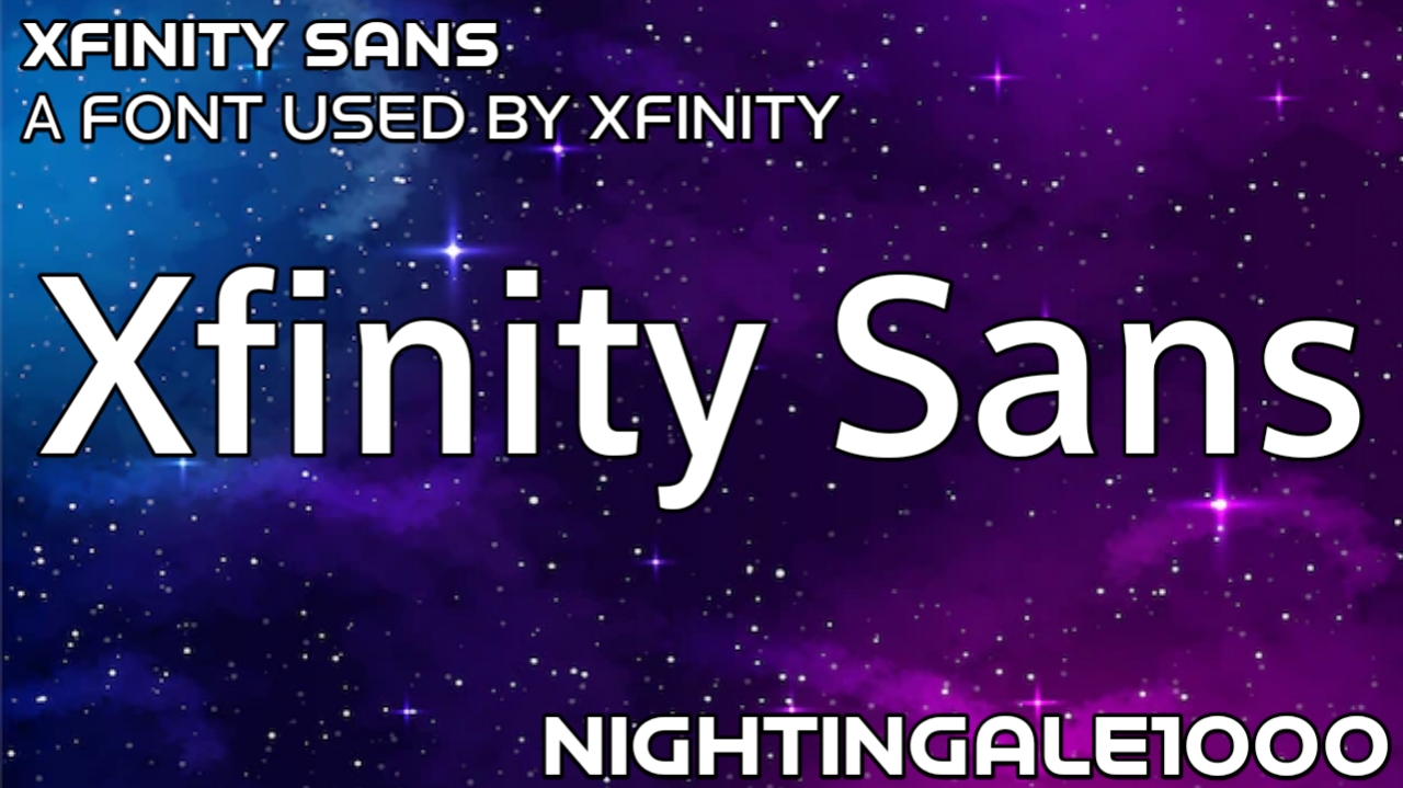 Ejemplo de fuente Xfinity Sans Bold