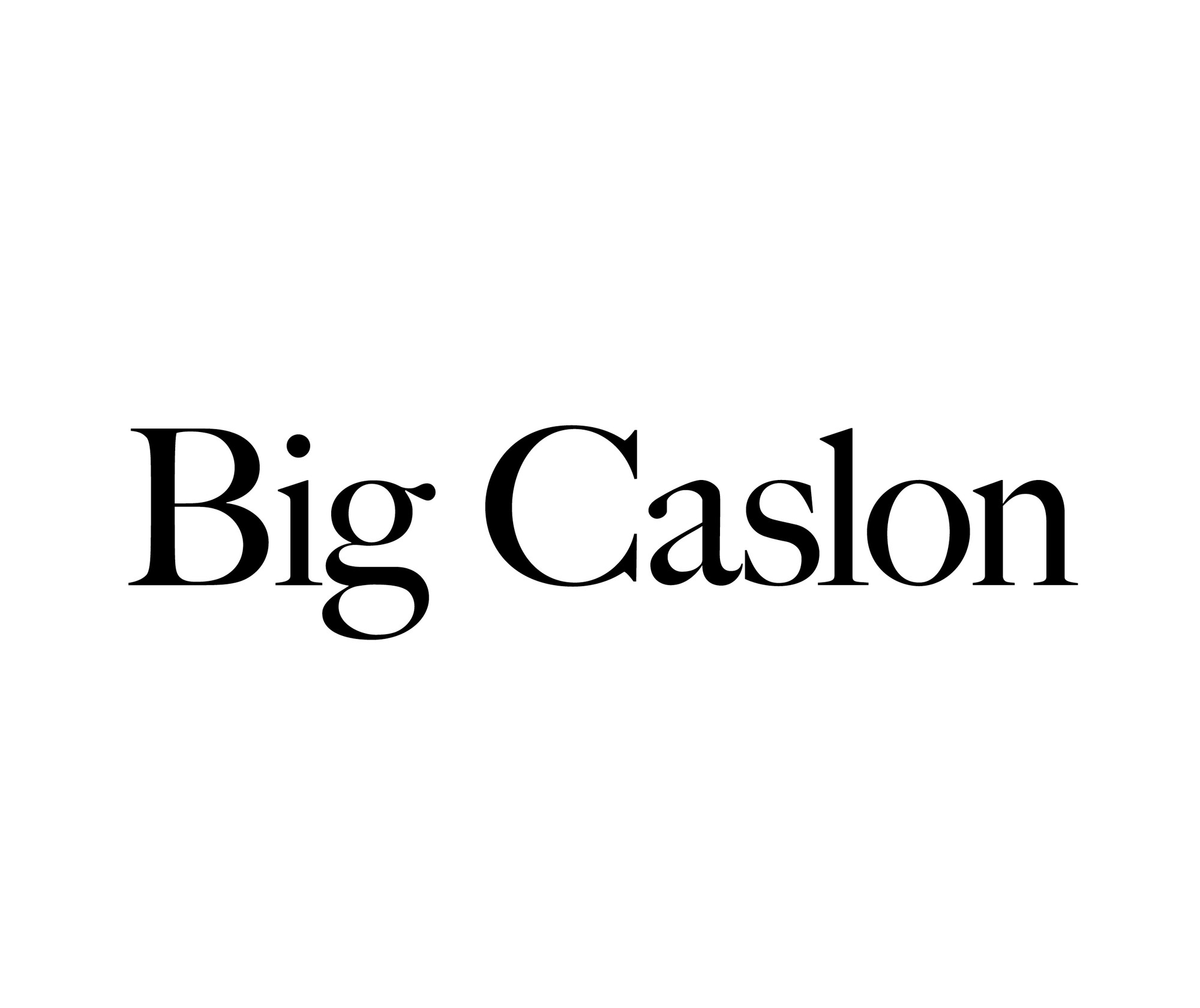 Ejemplo de fuente Big Caslon
