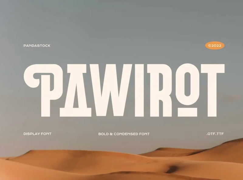 Ejemplo de fuente Pawirot Regular