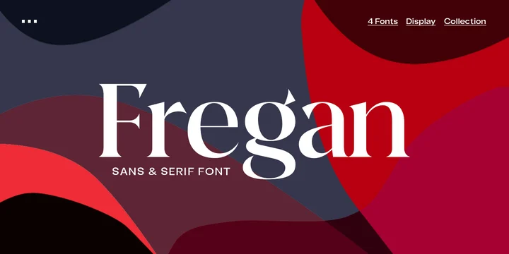 Ejemplo de fuente Fregan Serif