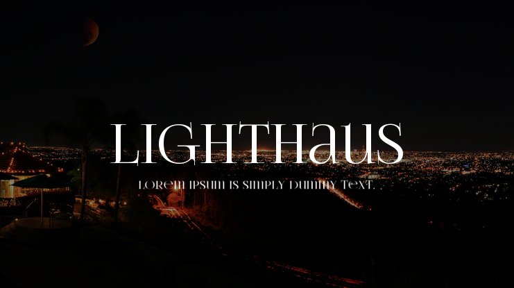 Ejemplo de fuente Lighthaus