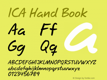 Ejemplo de fuente ICA Hand