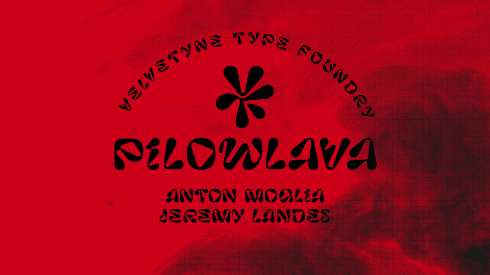 Ejemplo de fuente Pilowlava Regular