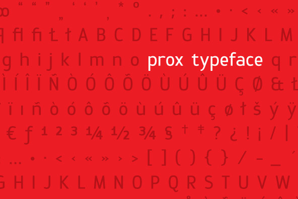 Ejemplo de fuente Prox Family Bold Italic