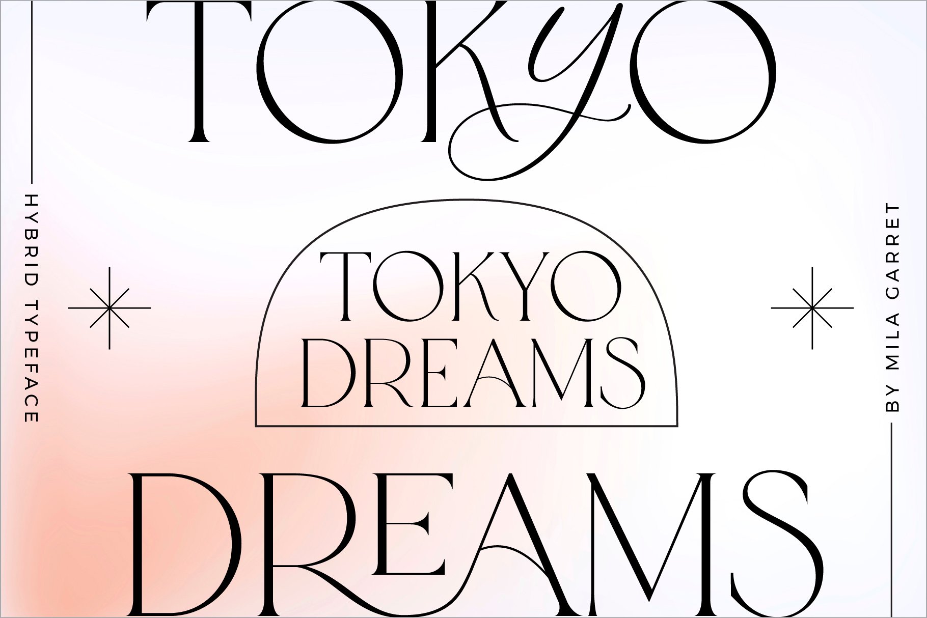 Ejemplo de fuente Tokyo Dreams