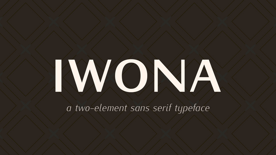 Ejemplo de fuente Iwona Medium Italic