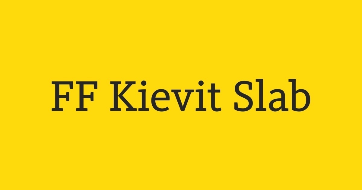 Ejemplo de fuente Kievit Pro Extra Bold