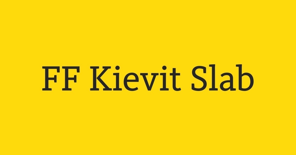 Ejemplo de fuente Kievit Pro