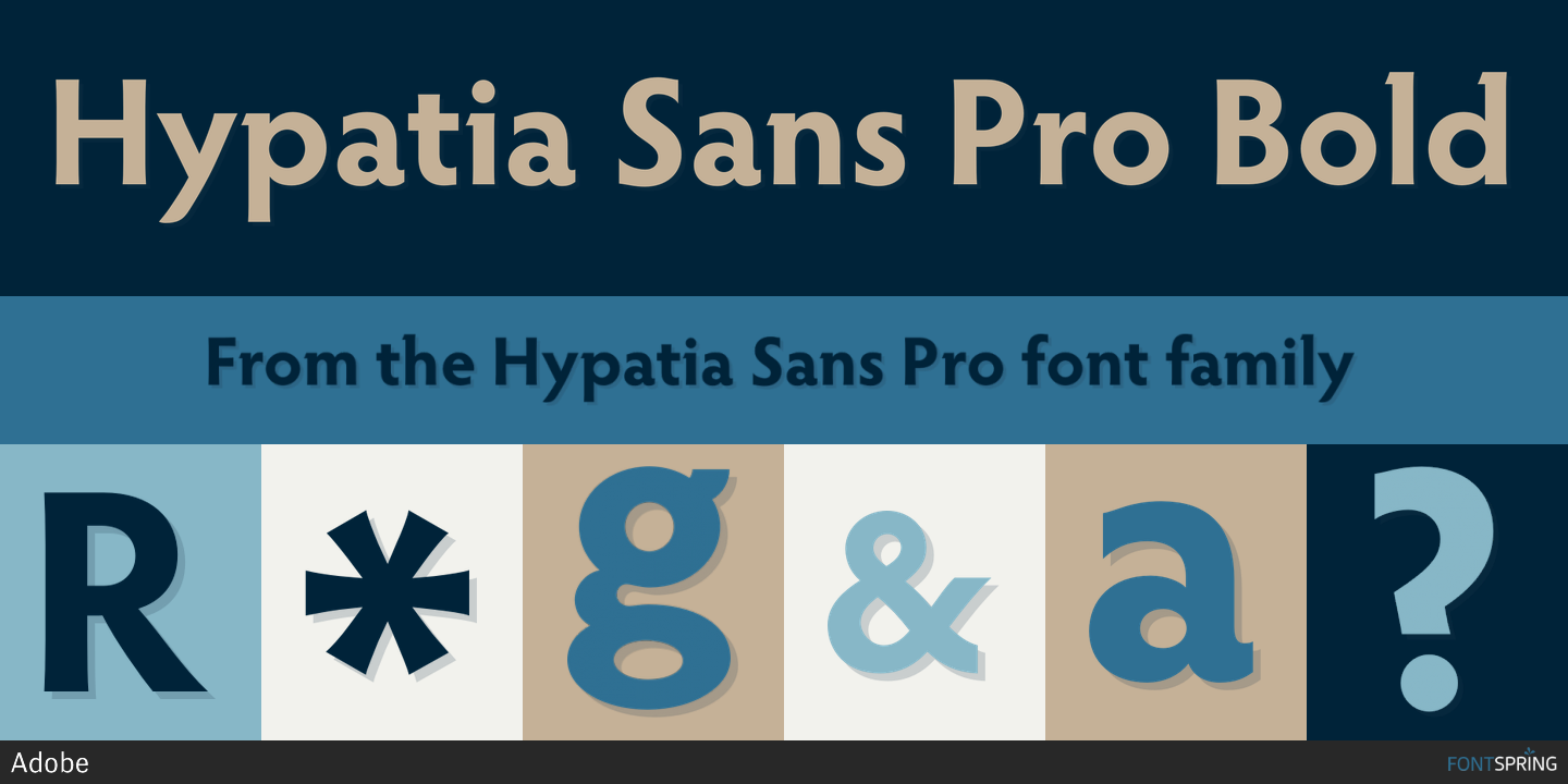 Ejemplo de fuente Hypatia Sans Pro Regular