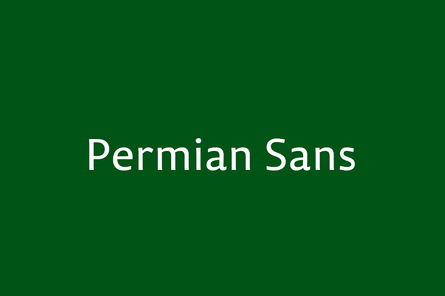 Ejemplo de fuente Permian Sans