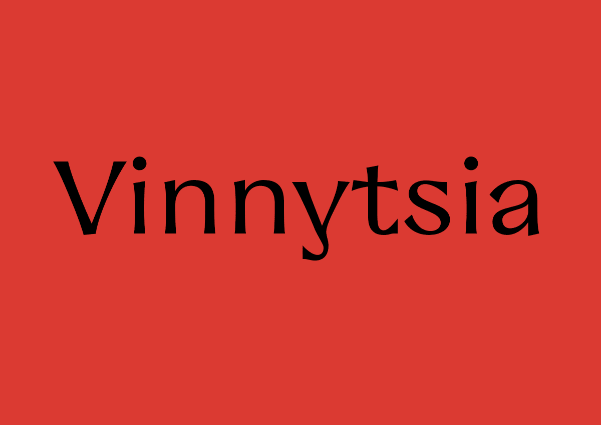 Ejemplo de fuente Vinnytsia Sans Regular