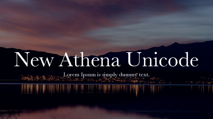 Ejemplo de fuente New Athena Unicode