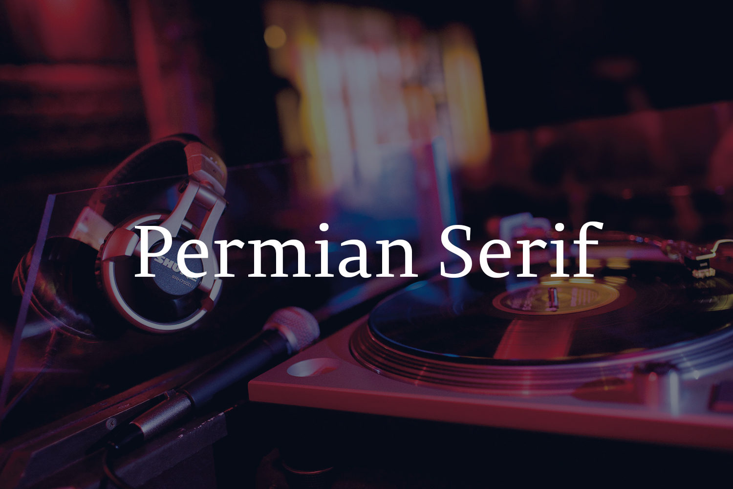 Ejemplo de fuente Permian Serif Regular