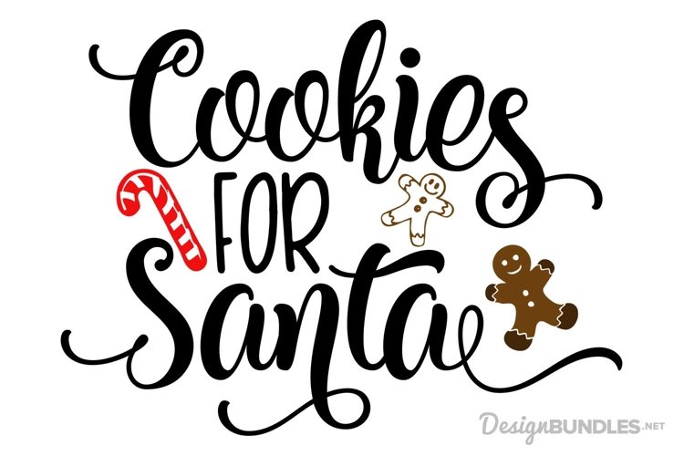 Ejemplo de fuente Cookies For Santa