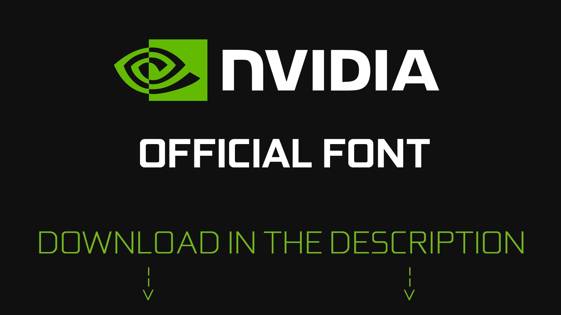 Ejemplo de fuente Nvidia Sans Italic