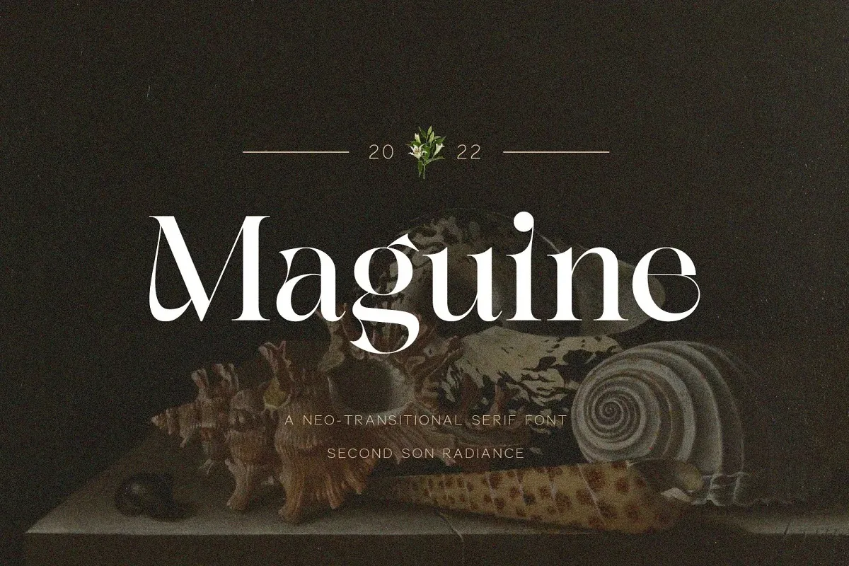 Ejemplo de fuente Maguine Regular