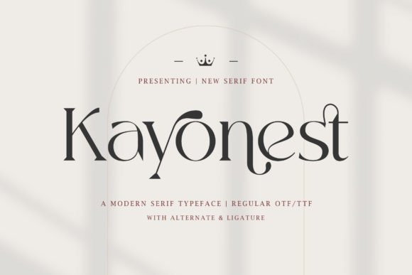 Ejemplo de fuente Kayonest