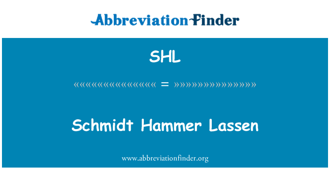 Ejemplo de fuente Schmidt Hammer Lassen