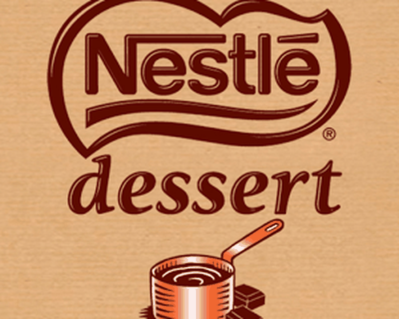 Ejemplo de fuente Nestle Dessert