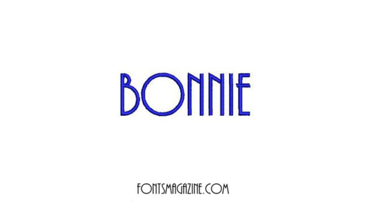 Ejemplo de fuente Bonnie SemiCondensed Blond