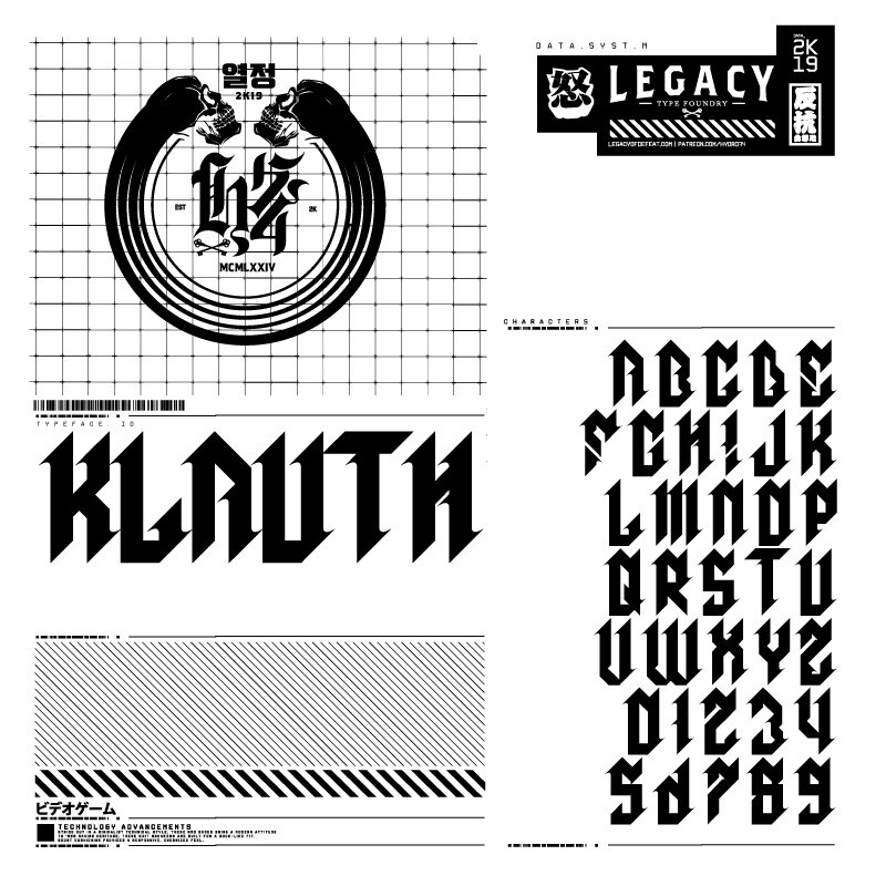 Ejemplo de fuente Klauth 02