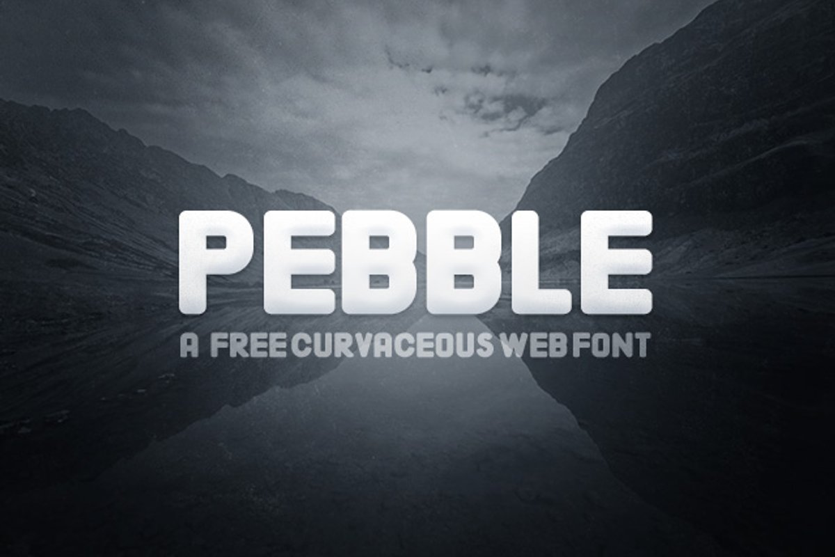 Ejemplo de fuente Pebble Regular