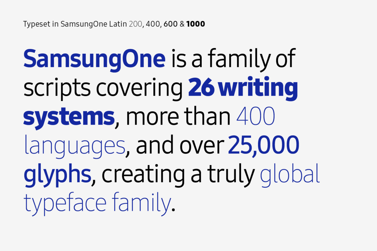 Ejemplo de fuente Samsung One LCG 700C
