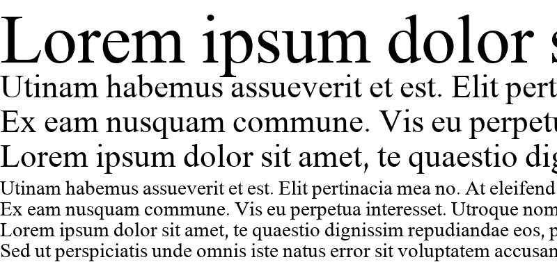 Ejemplo de fuente Daviad Italic