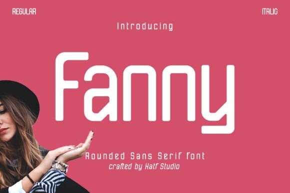Ejemplo de fuente Fanny Italic