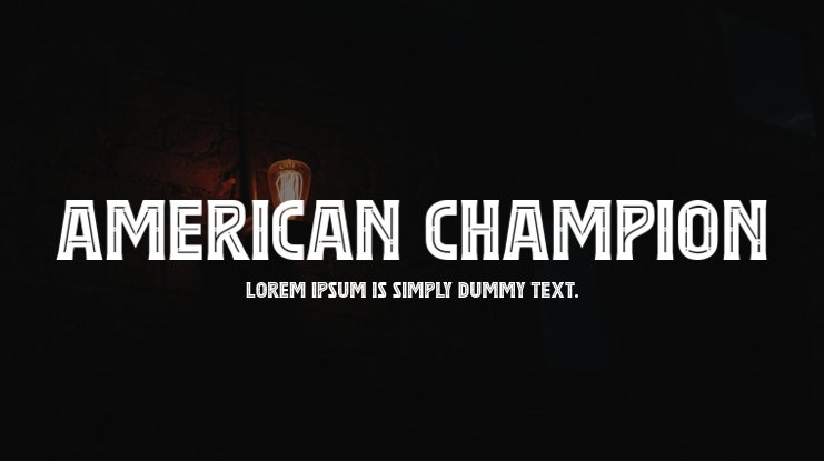 Ejemplo de fuente American Champion