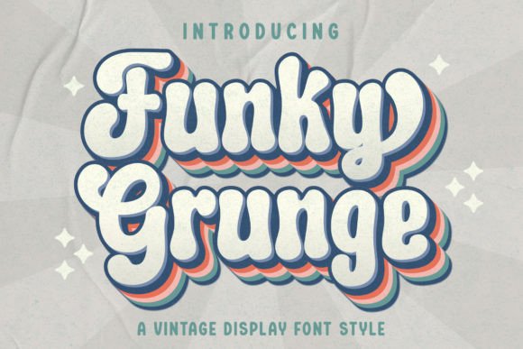 Ejemplo de fuente Funky Grunge Regular