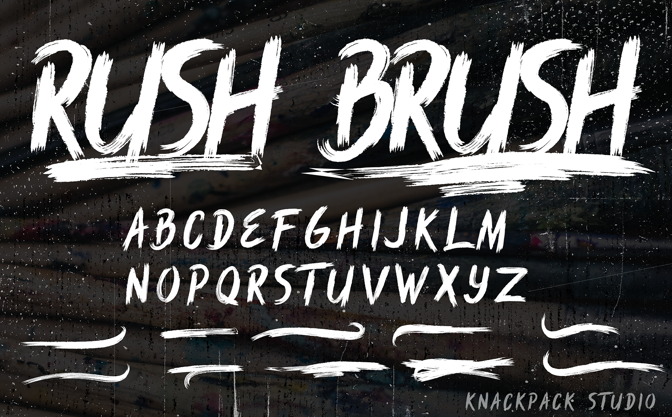Ejemplo de fuente Rush Brush