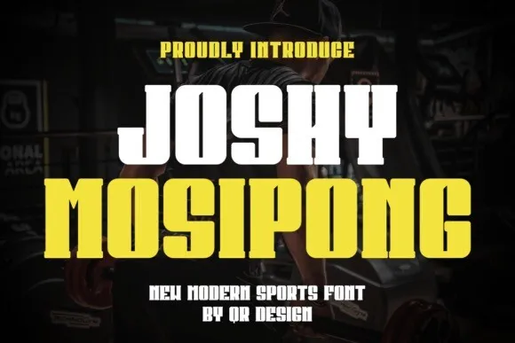 Ejemplo de fuente Joshy Mosipong Regular