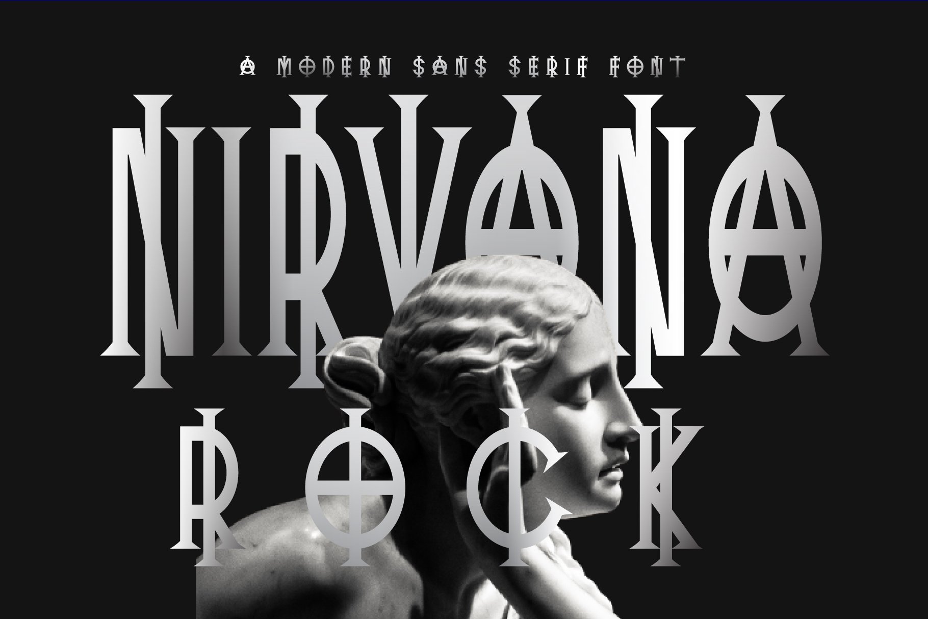 Ejemplo de fuente Nirvana Rock