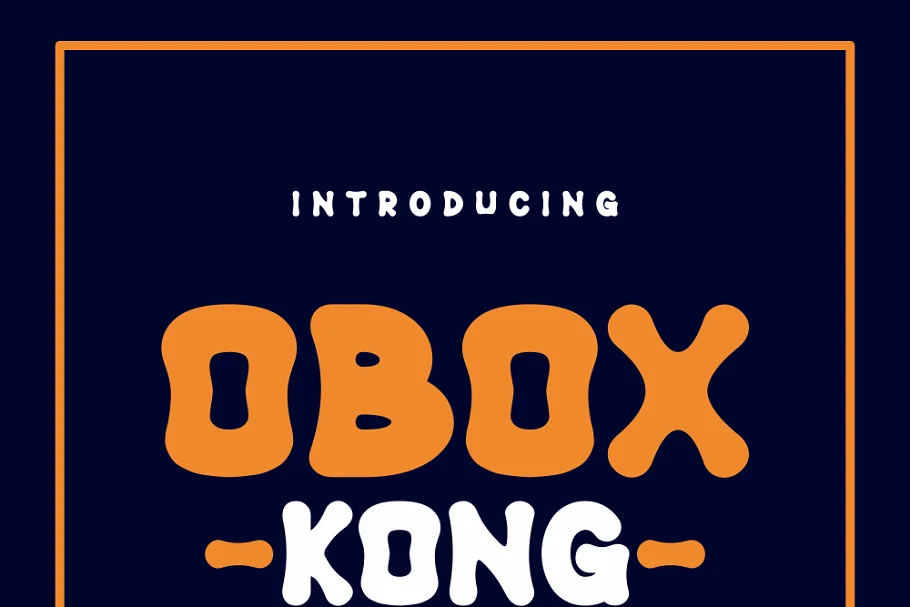 Ejemplo de fuente Obox Kong
