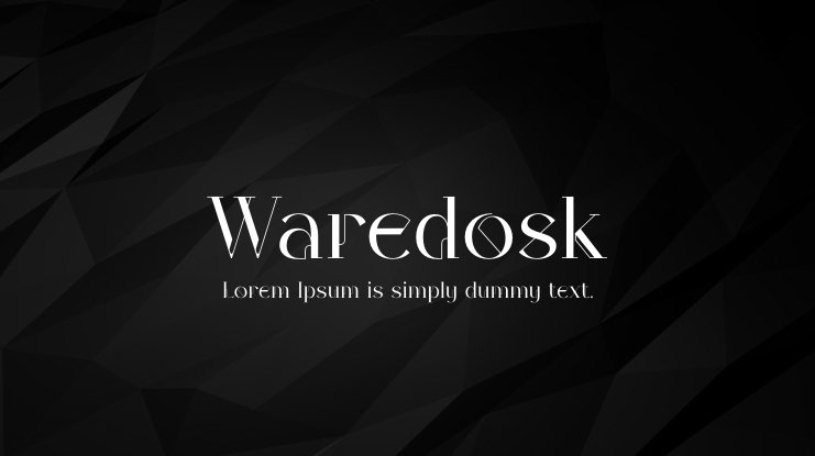 Ejemplo de fuente Waredosk