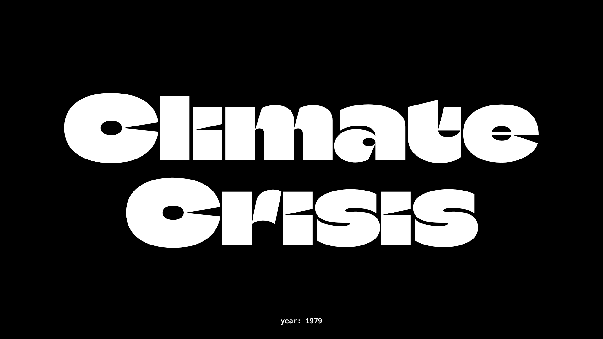 Ejemplo de fuente Climate Crisis