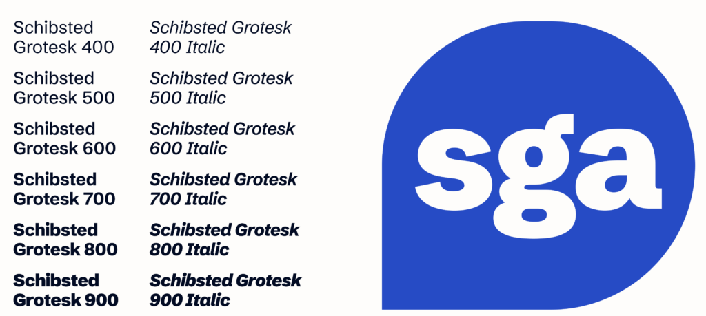 Ejemplo de fuente Schibsted Grotesk SemiBold Italic