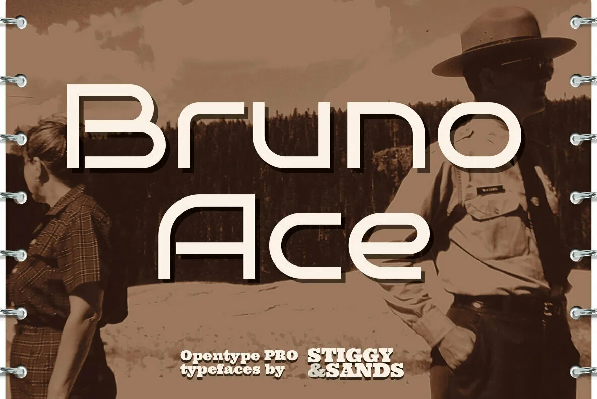 Ejemplo de fuente Bruno Ace