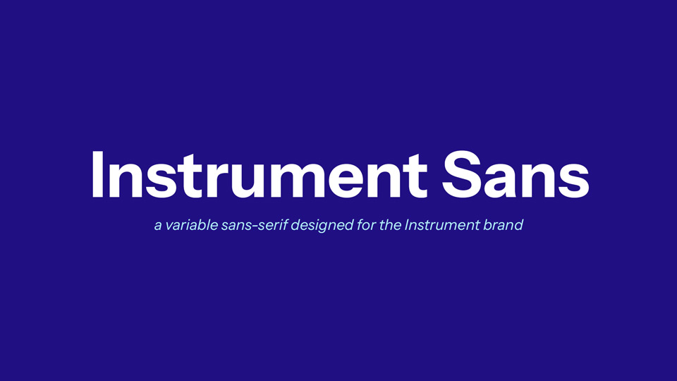 Ejemplo de fuente Instrument Sans SemiCondensed Bold Italic