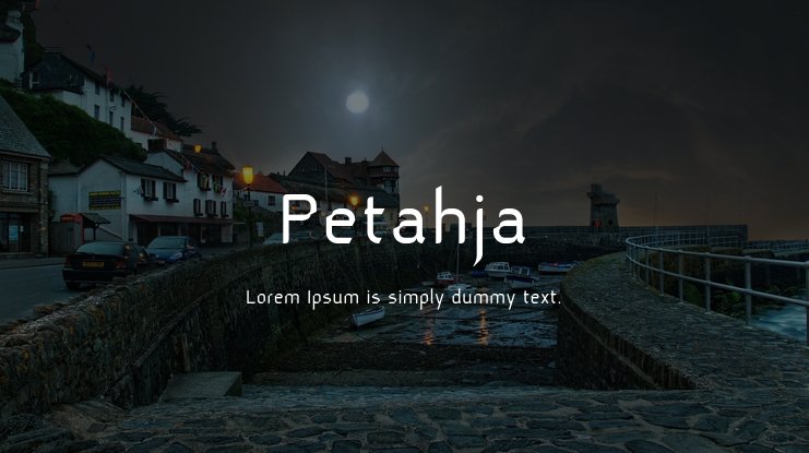 Ejemplo de fuente Petahja