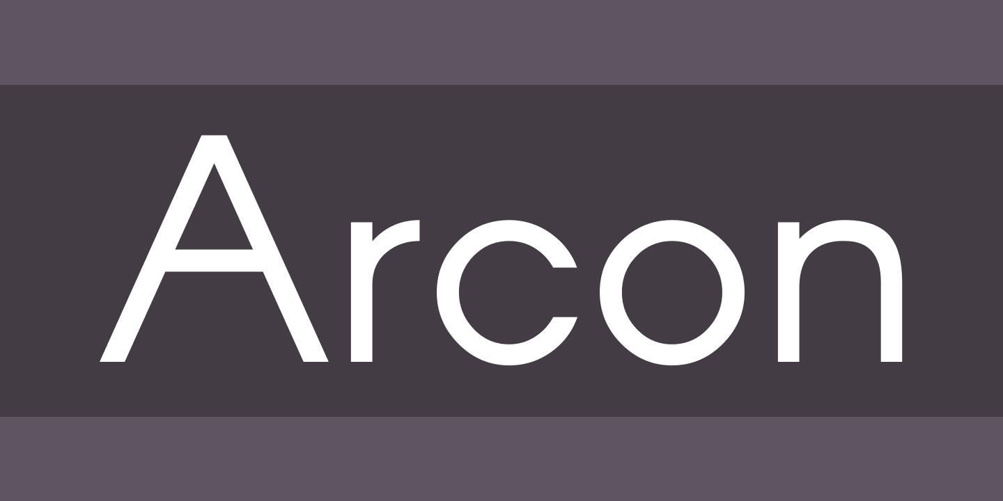 Ejemplo de fuente Arcon