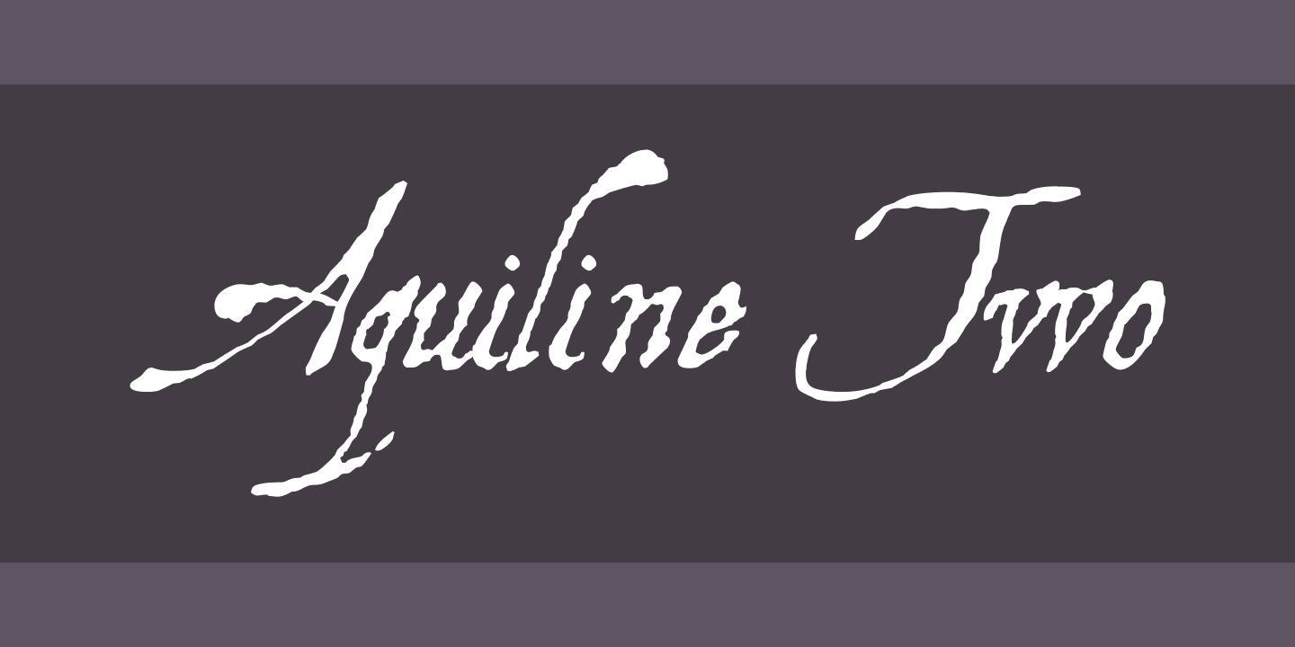 Ejemplo de fuente Aquiline Two