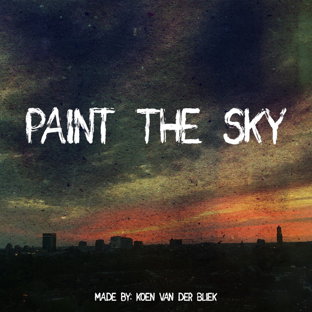 Ejemplo de fuente Paint the Sky